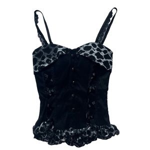 ✅ Sold on Depop OLE OLE | Faux Corset Top | 00s style
